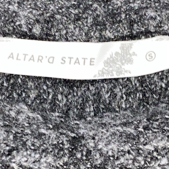 NWT Altar'd State Wo size Small gray  Sweater. COWL NECK SOFT COMFY SWEATER NEW - Picture 3 of 12